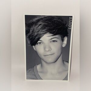 1D One Direction black & white Photocard•Photoprint #26 Louis Tomlinson collect
